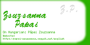 zsuzsanna papai business card