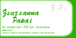 zsuzsanna papai business card